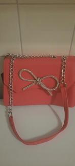 Roze Tas met Glitterstrik, Ophalen of Verzenden, Nieuw, Roze, Avondtasje