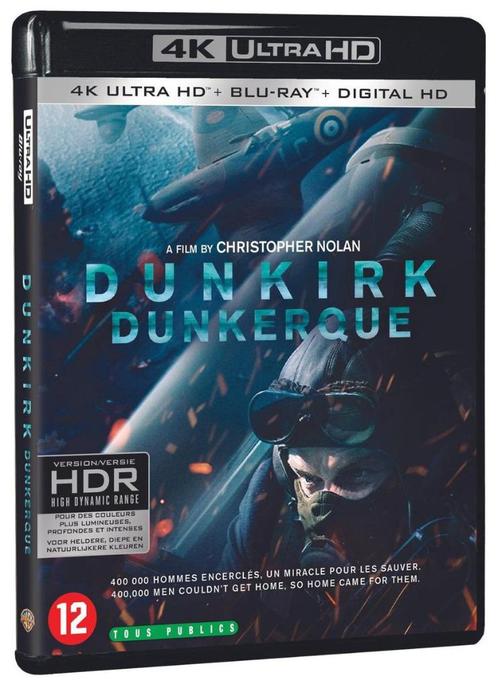 Dunkirk (4K Ultra HD Blu-ray)., Cd's en Dvd's, Blu-ray, Zo goed als nieuw, Actie, Ophalen of Verzenden