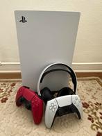 PS5 Digital Edition met 2 Controllers en Headset, Spelcomputers en Games, Spelcomputers | Sony PlayStation 5, Ophalen, Zo goed als nieuw