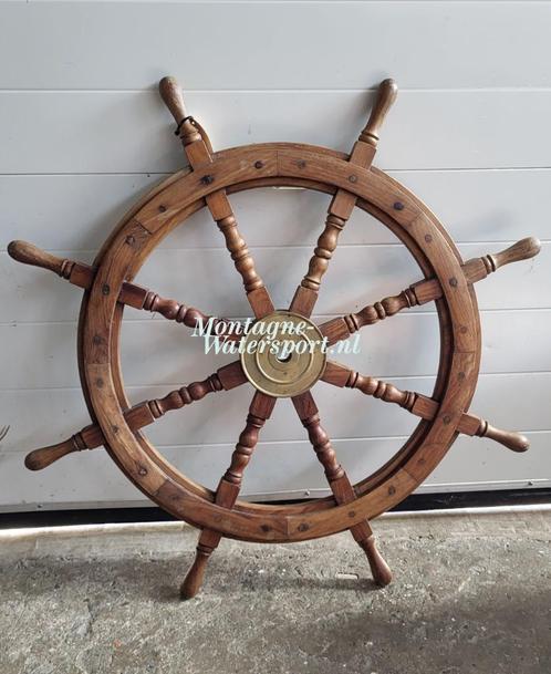 Prachtig houten Stuurwiel 90cm as 25mm stuurrad, Watersport en Boten, Accessoires en Onderhoud, Zo goed als nieuw, Overige typen