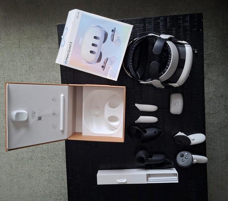 VR BRIL META QUEST 3 512 GB MET BOBOVR HEAD BATERIJ!, Spelcomputers en Games, Virtual Reality, Zo goed als nieuw, Overige platformen