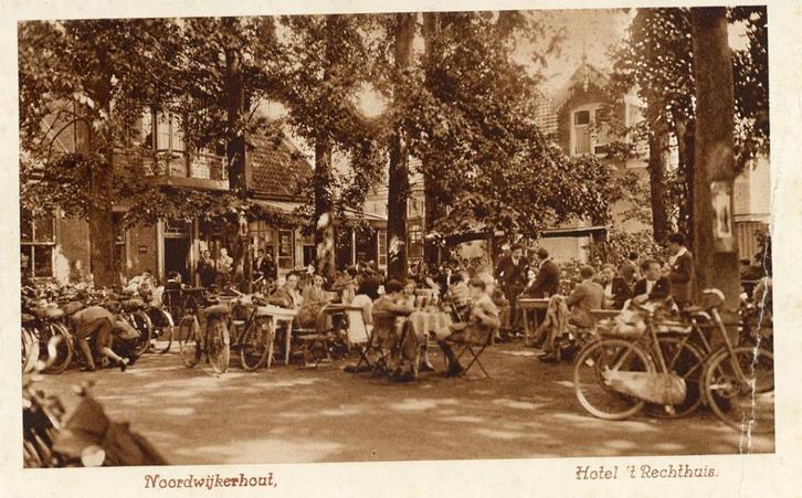 NOORDWIJKERHOUT - Hotel 't Rechthuis (VK114), Verzamelen, Ansichtkaarten | Nederland, Ongelopen, Zuid-Holland, 1920 tot 1940, Verzenden