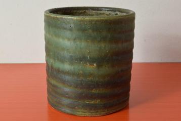 Grote retro vintage Loré Beesel bloempot met draairingen beschikbaar voor biedingen