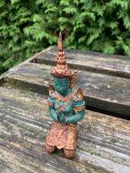 Bronzen beeldje Teppanom, Ophalen of Verzenden, Zo goed als nieuw, Rond, Hout