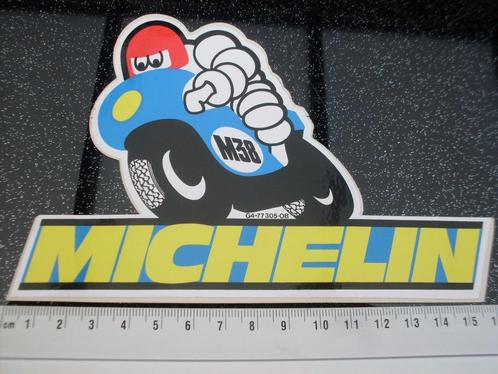 sticker michelin logo M38 motorbanden bibendum racing, Verzamelen, Stickers, Zo goed als nieuw, Merk, Verzenden