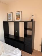 Lappland IKEA TV Meubel Zwart + 8 Opbergdozen, Huis en Inrichting, Ophalen, Kunststof, Gebruikt, 150 tot 200 cm