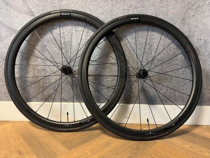 Scope S3 Disc Brake wielset, Fietsen en Brommers, Fietsonderdelen, Zo goed als nieuw, Racefiets, Wiel, Ophalen of Verzenden