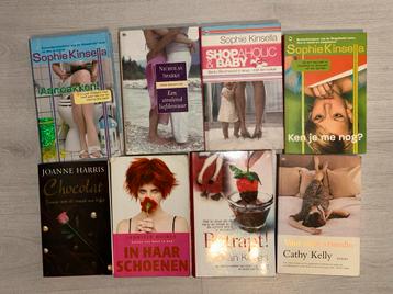 Acht chicklit boeken beschikbaar voor biedingen