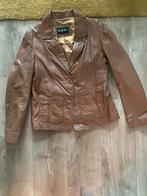 Leren blazer maat 42 bruin, Ophalen of Verzenden, Zo goed als nieuw, Maat 42/44 (L), Bruin