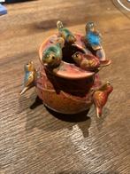 keramisch voorwerp met meerdere vogeltjes, Overige materialen, Bruin, Ophalen of Verzenden, Zo goed als nieuw