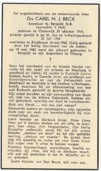 kapelaan Carel M.J. Becx 1914 Oisterwijk + 1962 Eindhoven, Verzenden