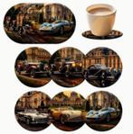 Onderzetters met Auto classic afbeeldingen, Ophalen of Verzenden, Nieuw, Glas of Kopje