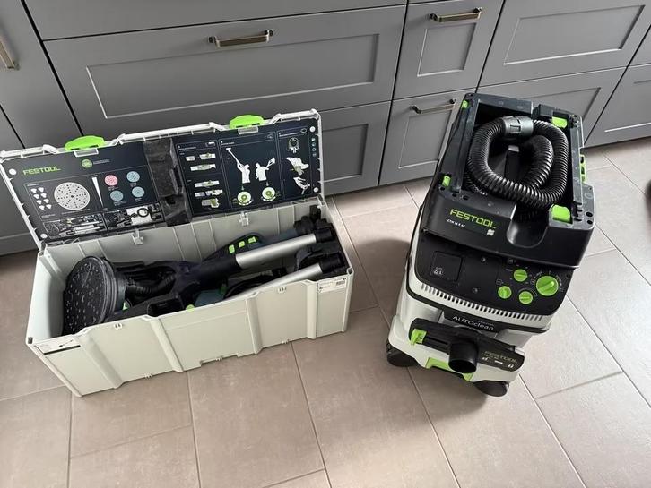 Festool LHs wand/ plafond schuurmachine + Festool CTM 36, Doe-het-zelf en Verbouw, Gereedschap | Schuurmachines, Nieuw, Excentrische schuurmachine