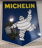 Dubbelzijdig Michelin emaille bord, Ophalen, Zo goed als nieuw, Reclamebord