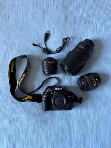 Nikon D5200 + 3 Lenses – Perfect for Beginners!  beschikbaar voor biedingen