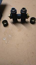 Radiatherm Luxe Design Onderblok met Thermostaatknop - Zwart, Ophalen of Verzenden, Nieuw, Koper, Bad