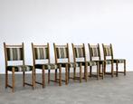 brutalist eetkamerstoelen | vintage stoelen | jaren 60 | eik, Hout, Gebruikt, Bruin, .