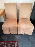 4 eetkamerstoelen alcantara beige, Huis en Inrichting, Stoelen, Ophalen, Gebruikt, Bruin, Sfeervol