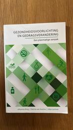 Gezondheidsvoorlichting en gedragsverandering, Ophalen of Verzenden, Beta, Zo goed als nieuw, HBO