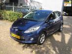 Ford Fiesta 1.4 Titanium 174 d km nap airco APK, Auto's, Voorwielaandrijving, Stof, Gebruikt, Blauw
