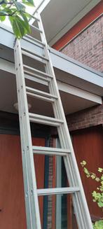 Te huur ladder 2x12 sporten, ong 6 meter hoog, Doe-het-zelf en Verbouw, Ladders en Trappen, Ophalen, Zo goed als nieuw, Ladder