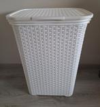 Kunststof wasmand met deksel wit 33x43x60 als nieuw!, Ophalen, Zo goed als nieuw, Wit