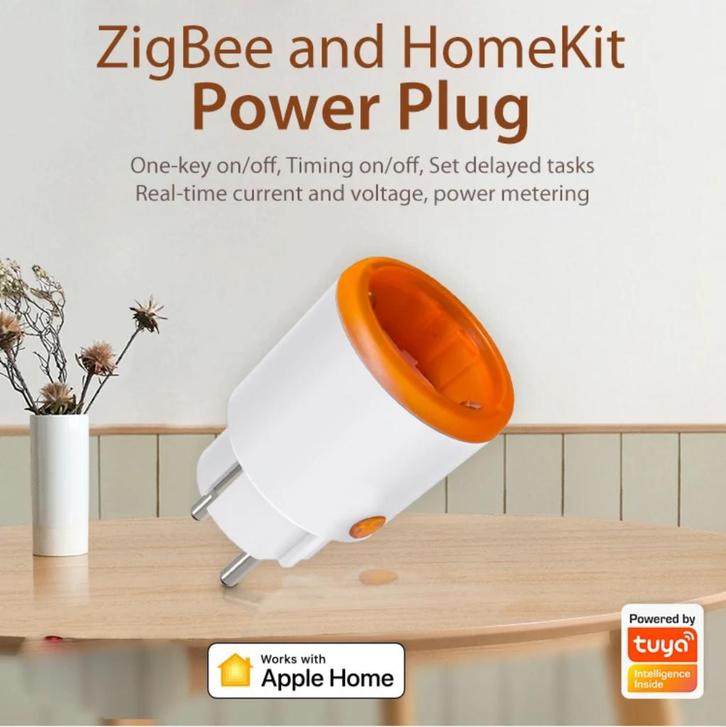 Tuya ZigBee 3.0 Smart stekker 220V/16A met energie monitorin, Hobby en Vrije tijd, Elektronica-componenten, Nieuw, Ophalen of Verzenden
