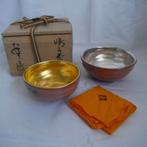 Shoraku Shimadai Chawan – Raku Yaki – Goud en Zilver Kommen, Antiek en Kunst, Ophalen of Verzenden