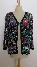 Glamour prachtig pailletten jasje/top! L, Kleding | Dames, Tops, Overige kleuren, Verzenden, Maat 42/44 (L), Zo goed als nieuw