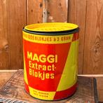 Blik Maggi Extract blokjes rond Ø 17,5 cm hoog 19 origineel, Verzamelen, Blikken, Ophalen of Verzenden, Gebruikt, Overige
