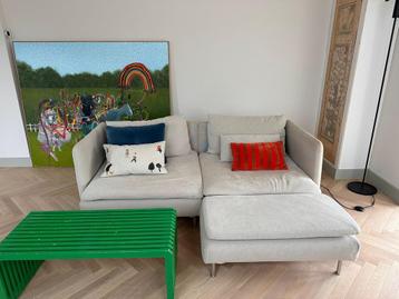 IKEA Soderhamn 2-zits + Chaise Longue beschikbaar voor biedingen
