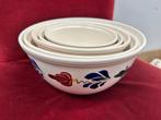 Boerenbont set van 5 beslagkomschalen zware kwalitijd, Div, Ophalen of Verzenden, Schaal of Schalen, Div