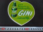 sticker voor lieverds en ondeugden GINI natuurlijk, Verzamelen, Ophalen, Zo goed als nieuw, Bedrijf of Vereniging