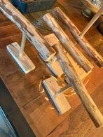 Vier armbanden display hout, Sieraden, Tassen en Uiterlijk, Armbanden, Ophalen of Verzenden, Nieuw, Bruin, Hout