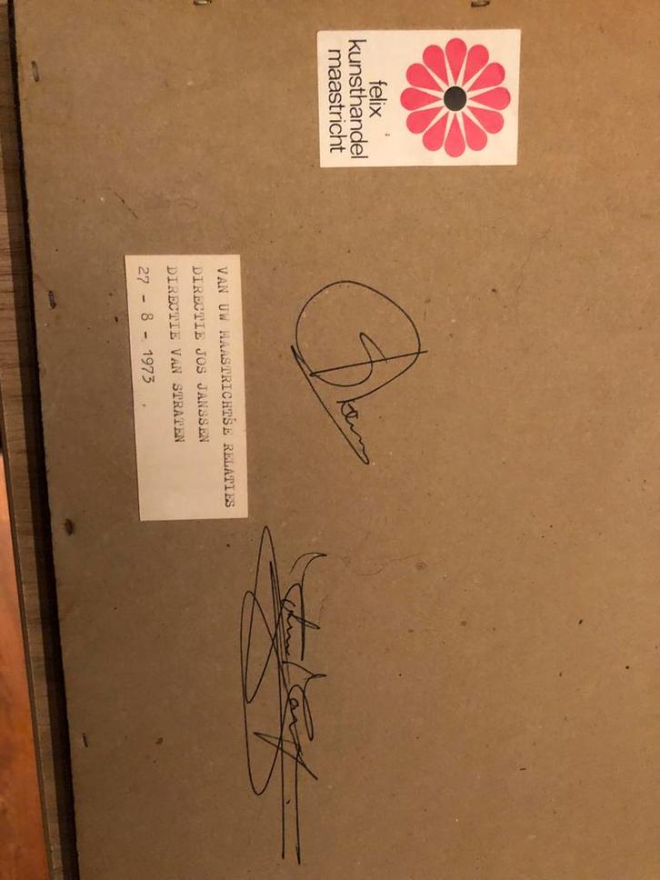 Oude Prent Amsterdamse Grachten, Antiek en Kunst, Kunst | Etsen en Gravures, Ophalen