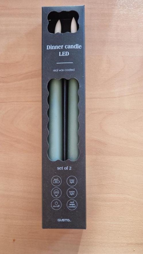 Led dinerkaars gusto groen nieuw, Huis en Inrichting, Woonaccessoires | Kandelaars en Kaarsen, Nieuw, Kaars, Minder dan 25 cm