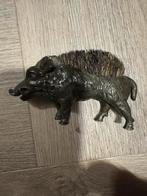 Bronzen paperweight  in de vorm van een wild zwijn, Verzenden
