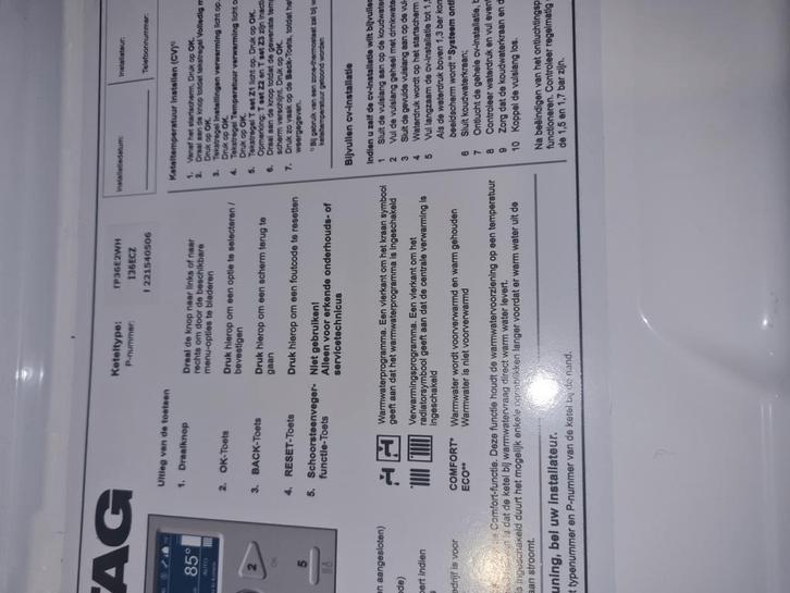 Atag cv ketels cw3t/m5 2021 tm 2023 en intergas hre uit2025, Doe-het-zelf en Verbouw, Verwarming en Radiatoren, Zo goed als nieuw