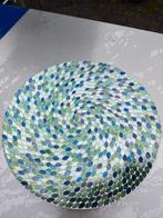 Leuke mozaïek schaal.DALEN,DRENTHE, Schaal, Rond, Ophalen of Verzenden, Glas