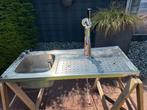 Lekblad met spoelbak,biertap, thuistap mancave bar, tapkraan, Ophalen, Gebruikt
