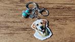 (Ketting)Hanger Labrador blond groot met beschermengeltje, Overige materialen, Verzenden, Nieuw, Zilver