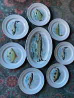 Prachtig Frans Vis Servies - Berry Haute Porcelaine, Ophalen of Verzenden