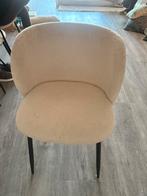 Teddy stoelen creme wit (4), Huis en Inrichting, Stoelen, Ophalen of Verzenden, Zo goed als nieuw, Wit, Stof