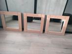 Wand spiegels 3 stuks, Ophalen, Vierkant, Zo goed als nieuw, Minder dan 100 cm