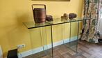 Groot glazen tafel, Ophalen, Gebruikt, Glas, 75 cm of meer