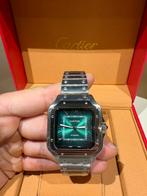 Cartier Santos de Cartier Automatisch Herenhorloge – Groen, Ophalen of Verzenden