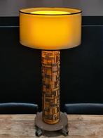 vloerlamp vintage behangwals behang drukrol persrol h= 87cm, Antiek en Kunst, Ophalen