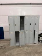 Metalen Lockers - 3 Delen, Huis en Inrichting, Kasten | Lockerkasten, Ophalen, Gebruikt