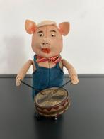 Schuco varken met trom, Antiek en Kunst, Antiek | Speelgoed, Ophalen of Verzenden