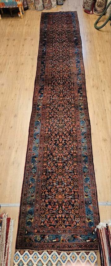 Vintage handgeknoopt perzisch tapijt loper malayer 507x84 beschikbaar voor biedingen